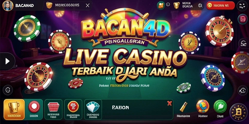 Screenshot menampilkan dealer langsung dan pemain di BACAN4D.