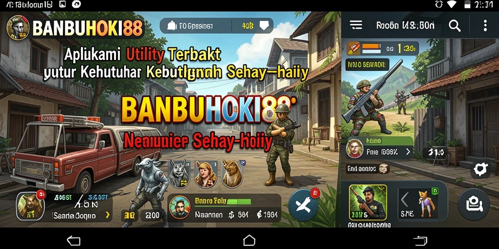 Screenshot utama BANBUHOKI88 menampilkan fitur-fitur utility yang memudahkan pengguna.