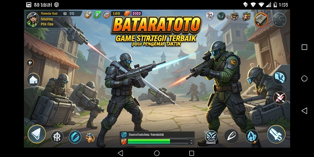 Tangkapan layar gameplay <strong>BATARATOTO</strong> menampilkan pertempuran strategi yang seru dan mendebarkan.