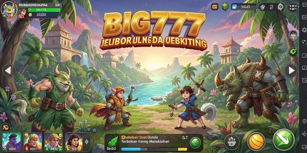 Screenshot gameplay BIG777 menampilkan eksplorasi dunia terbuka yang menakjubkan.