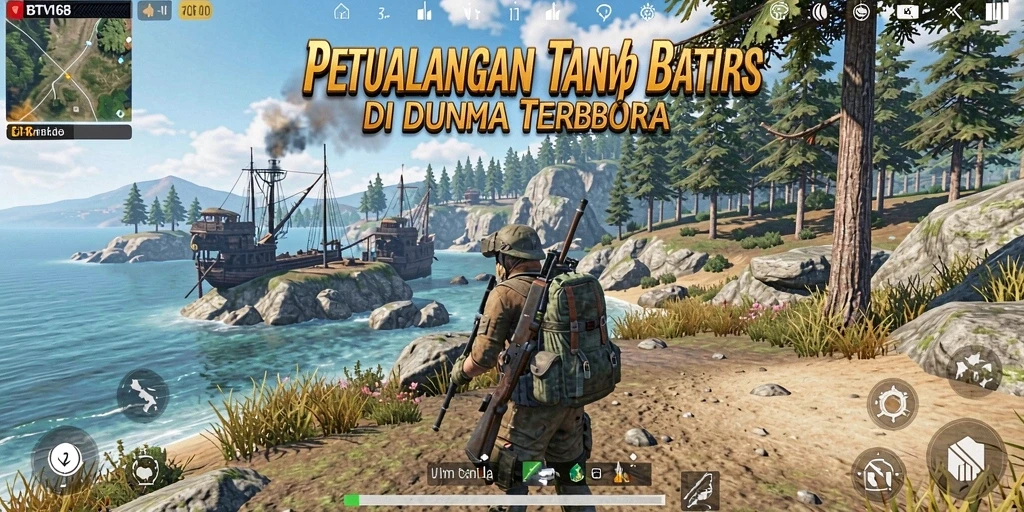 Screenshot gameplay BTV168 menunjukkan petualangan eksplorasi yang mendebarkan.