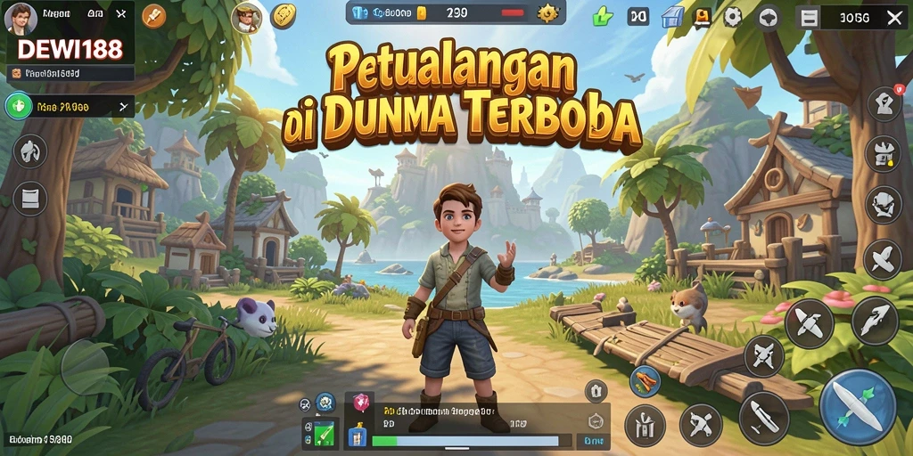 Gameplay DEWI188 menampilkan dunia terbuka yang luas dan penuh petualangan.