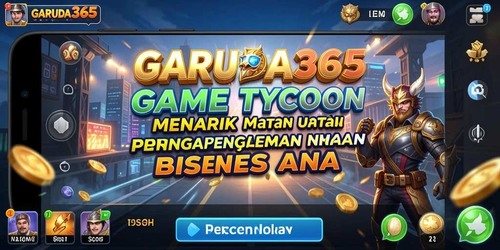 Screenshot menunjukkan gameplay Tycoon yang mendebarkan dan interaktif.