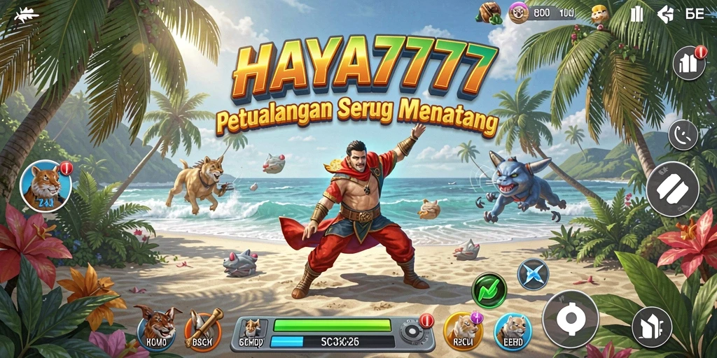 Tampilan gameplay HAYA777 yang menakjubkan dalam suasana petualangan.