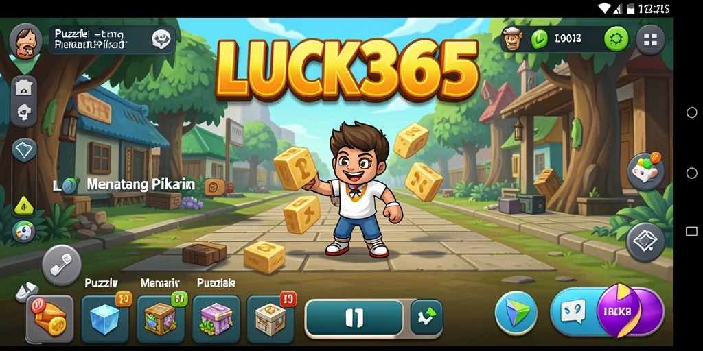 Tampilan gameplay LUCK365 dengan teka-teki menarik.