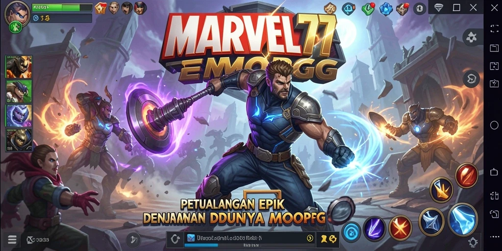 Tampilan gameplay MARVEL77 yang memukau dan penuh aksi.