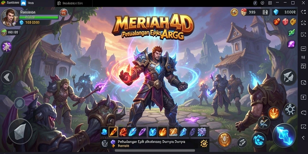 Tampilan gameplay MERIAH4D yang seru dan mendebarkan dalam arena ARPG.