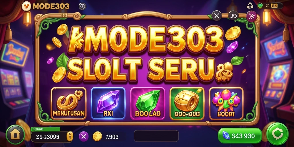 Screenshot gameplay MODE303 menunjukkan serunya permainan Slot yang menegangkan.