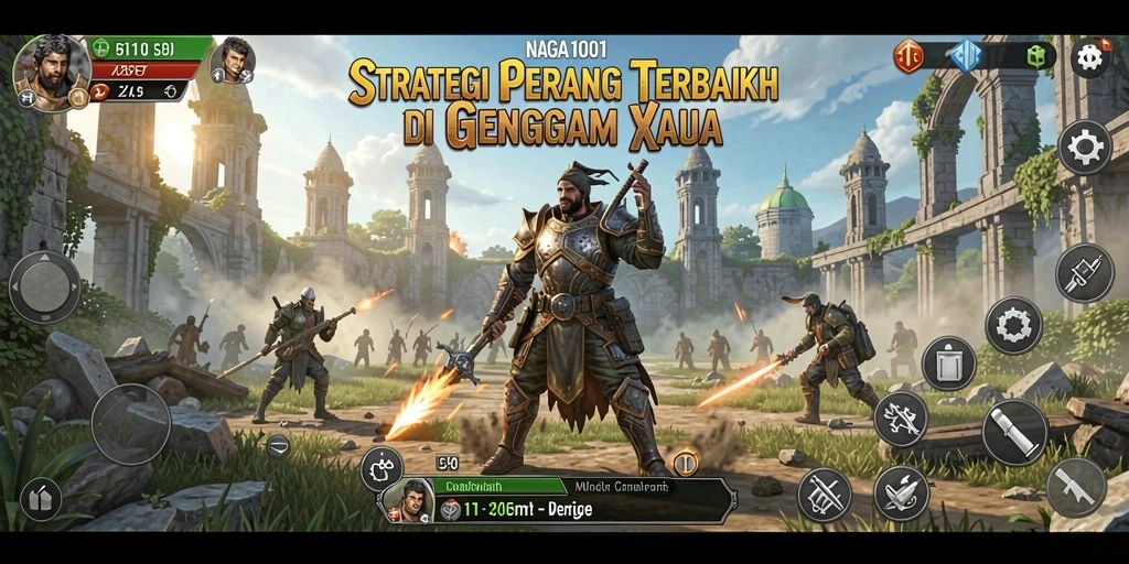 Tampilan menarik dari pertempuran strategi di NAGA1001.