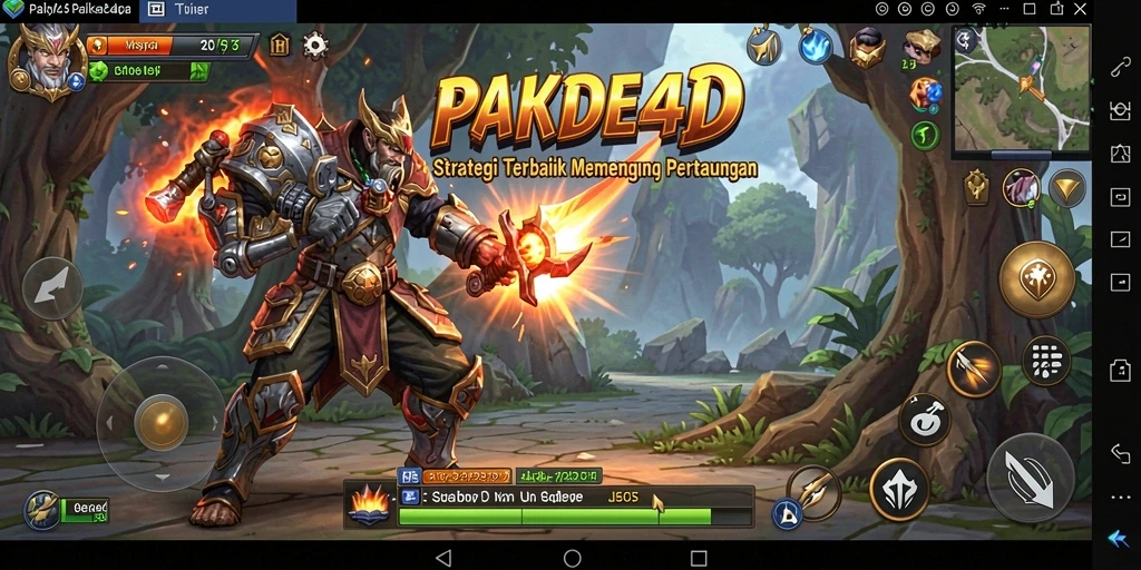Tampilan gameplay menarik dari PAKDE4D dengan aksi strategi seru.