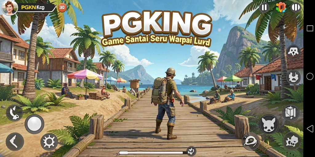Tampilan menarik gameplay PGKING yang menghibur.