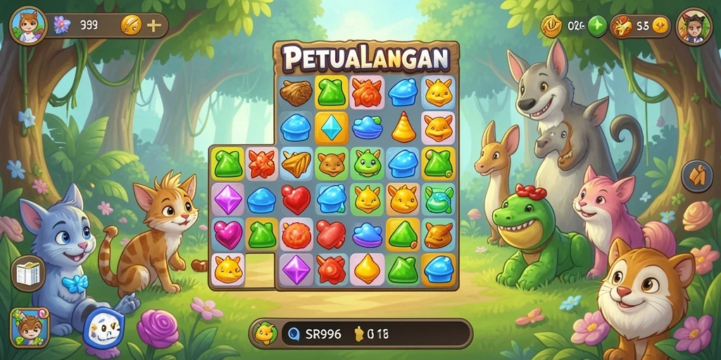 Tampilan gameplay SR996 yang penuh warna dan menarik.