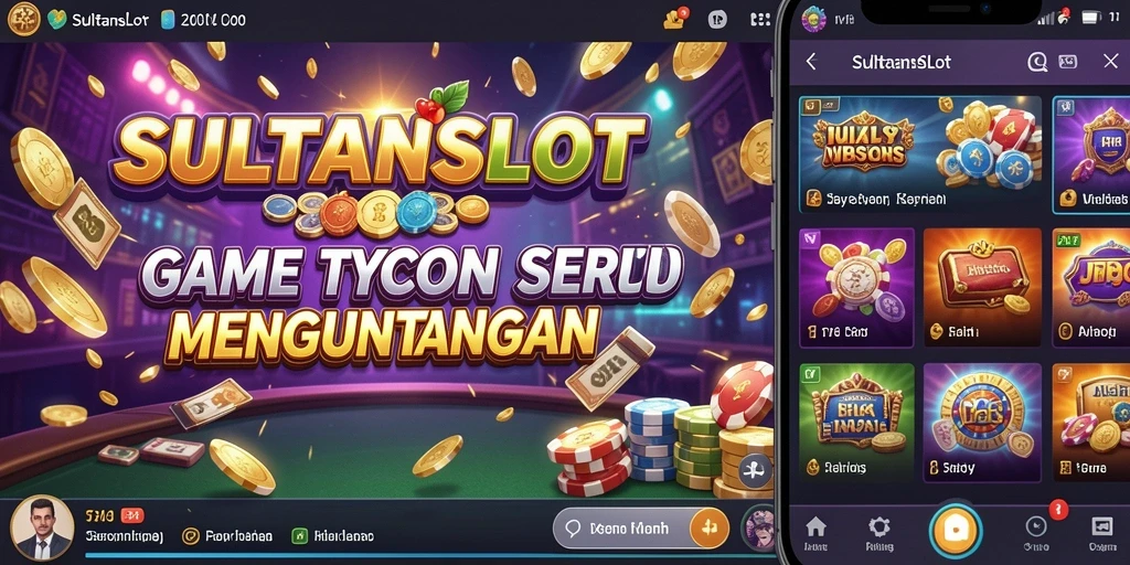 Tampilan gameplay menarik SULTANSLOT dengan berbagai mesin slot.
