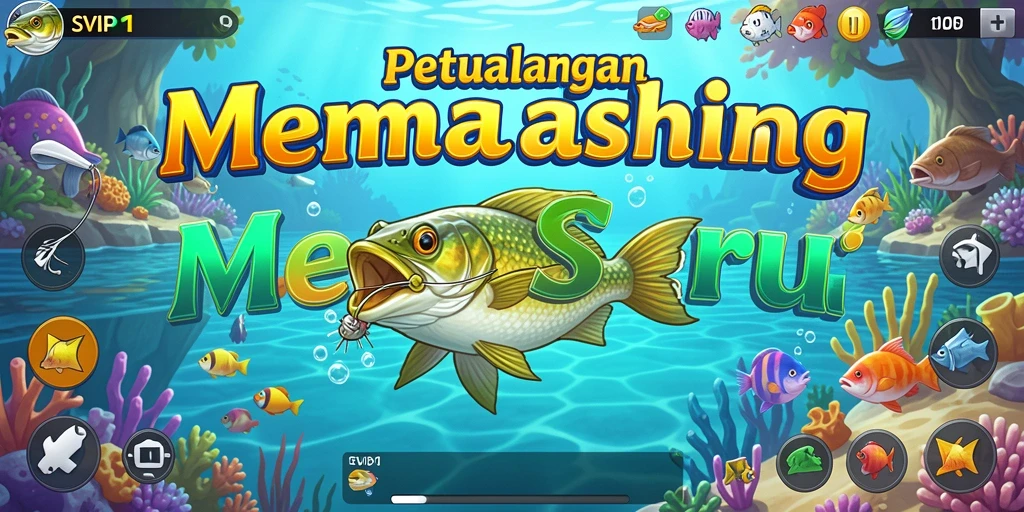 Gameplay menarik di SVIP1 dengan berbagai macam ikan.