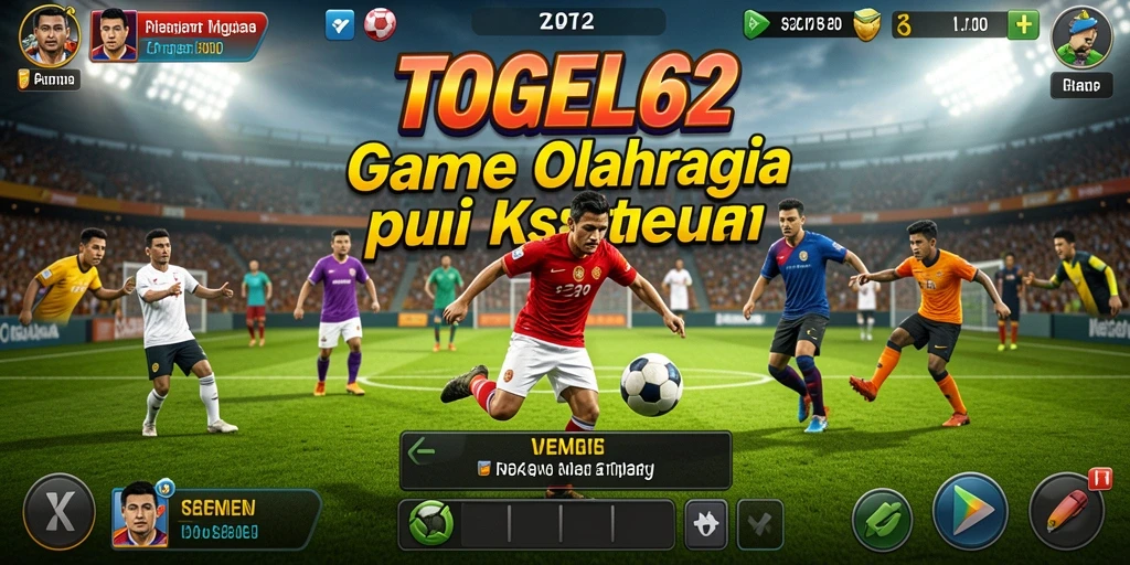 Screenshot utama TOGEL62 menampilkan aksi seru permainan olahraga.